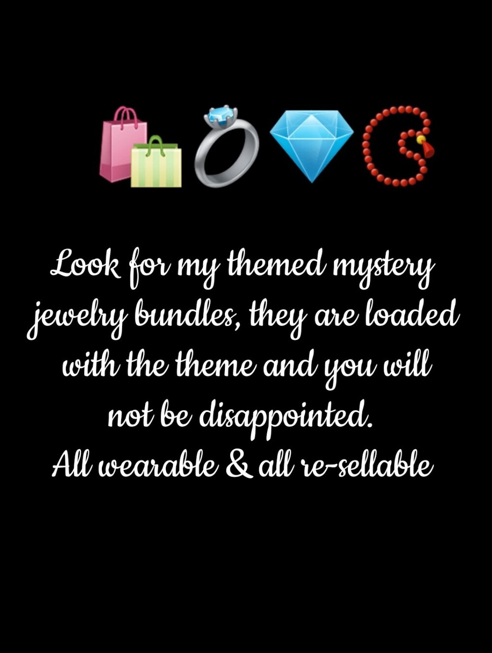 Mystery Themed Jewelry Bundle - Black